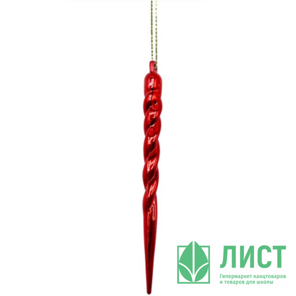 Украшение новогоднее из полистирола Сосулька 1,4x1,4x15,8см 95357 Феникс-Презент