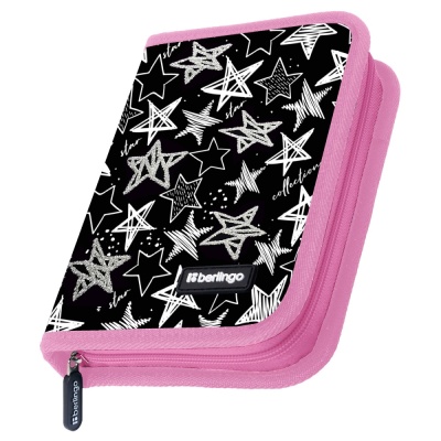 Пенал-книжка Berlingo Glossy stars 200х140х40мм. без наполнения, допол. откидная секция PK-EX-1002