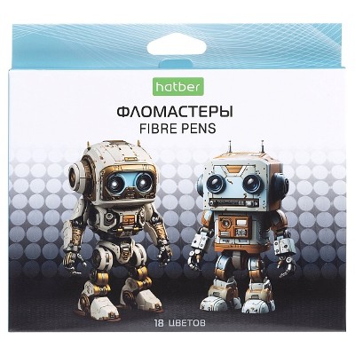 Фломастеры 18цв. Хатбер ECO Робо 084604