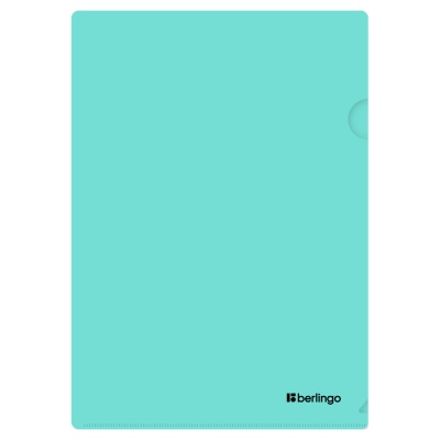 Папка-уголок А4 Berlingo Instinct мятный 330мкм. 1шт. 04520