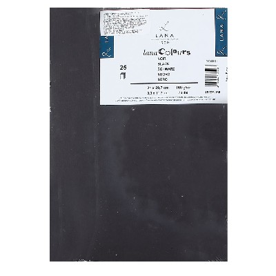 Бумага для пастели Lana Colours А4 Черная 25 л. плотность 160 г/м2 (1 шт.) 15 723 160