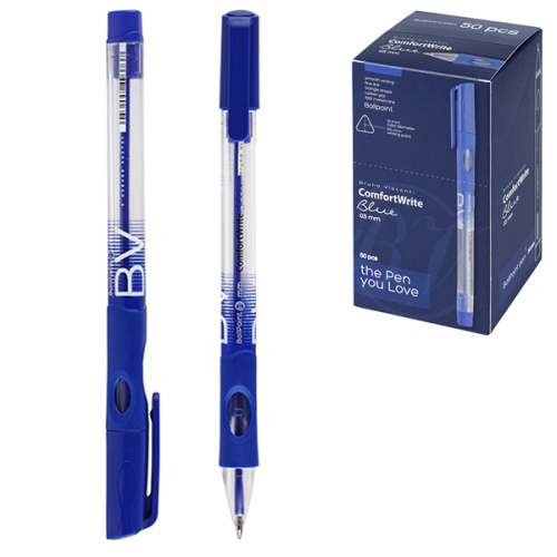 Ручка шариковая автоматическая BrunoVisconti ComfortWrite 0,5мм. синяя 20-0468/01