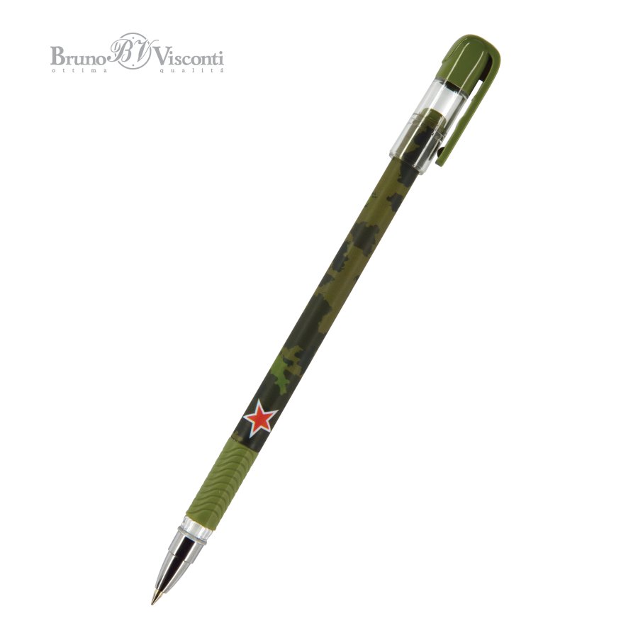 Ручка шариковая BrunoVisconti MagicWrite Милитари 0.5 мм. синяя 20-0240/23