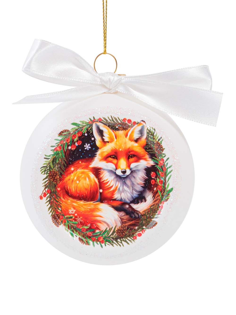 Украшение новогоднее из стекла Шар 8x6,5x9,7см 95598 Феникс-Презент