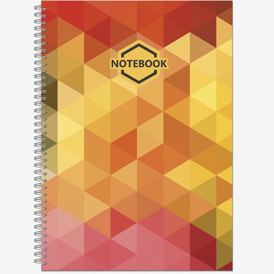 Тетрадь А4 96л. клетка на спирали Политехнология Яркий Офис 2743