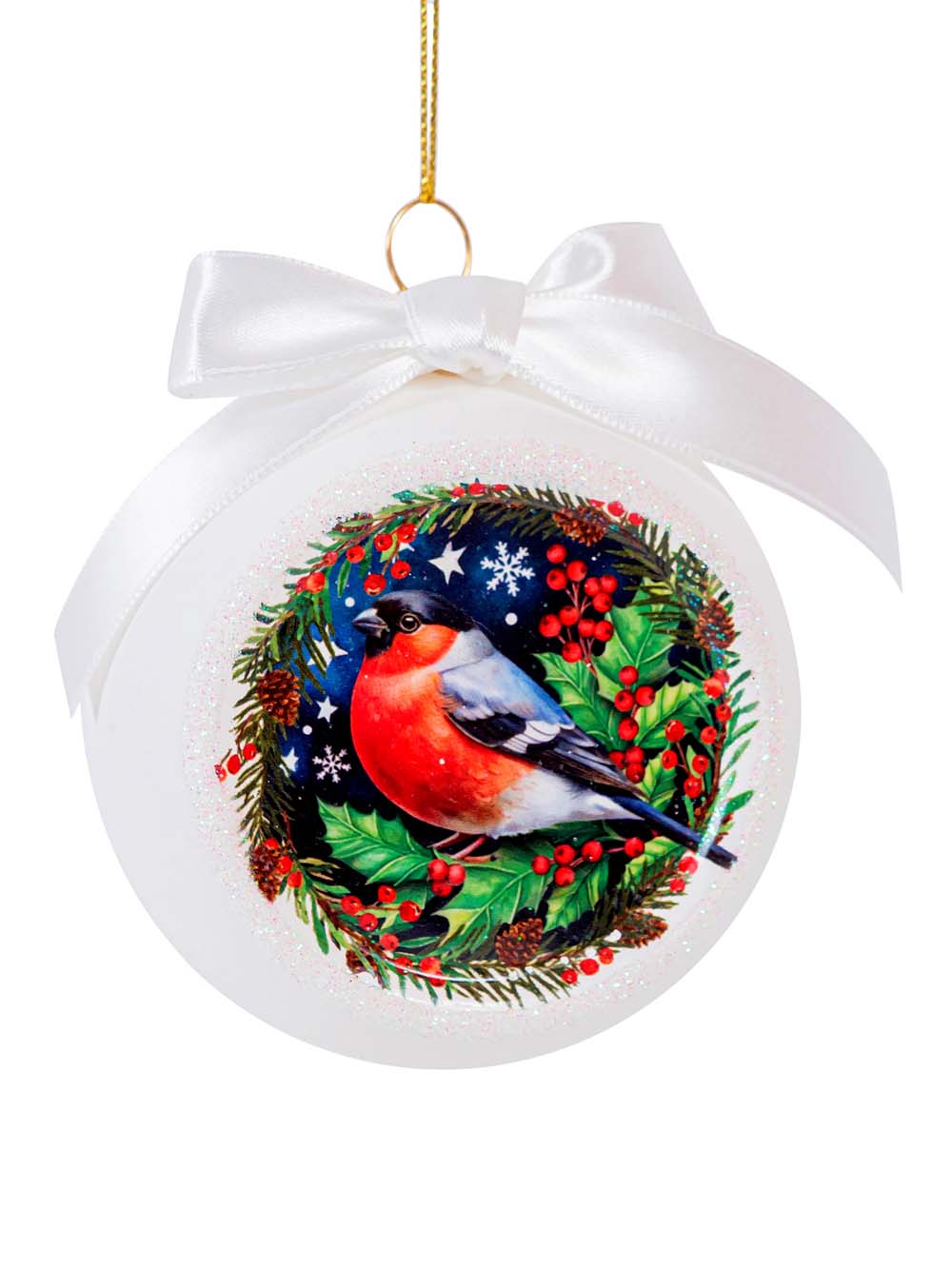 Украшение новогоднее из стекла Шар 8x6,5x9,7см 95600 Феникс-Презент