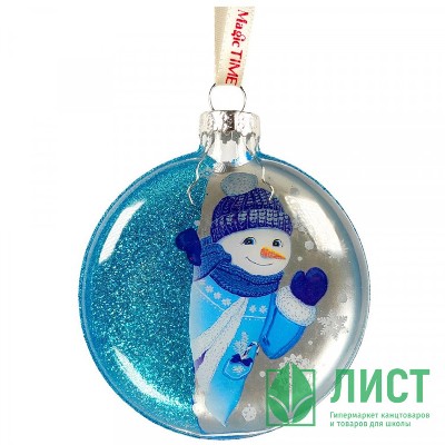 Ёлочное украшение из стекла Шар 2,5x9x8см 93340 Феникс-Презент