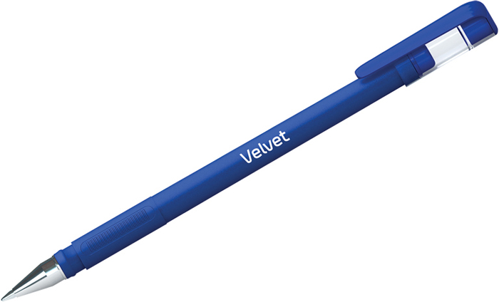 Ручка гелевая Berlingo Velvet синяя 0,5 мм. прорезиненный корпус 50126