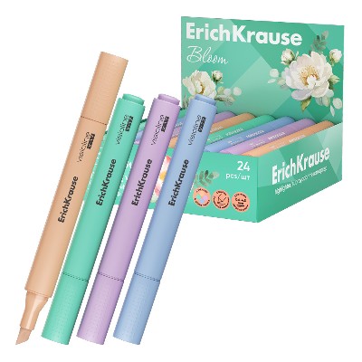 Маркер текстовый ErichKrause Visioline V-17 Pastel Bloom ассорти 60809