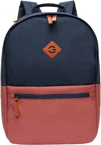 Рюкзак Grizzly 30*43*14см. синий-терракот RQL-414-1