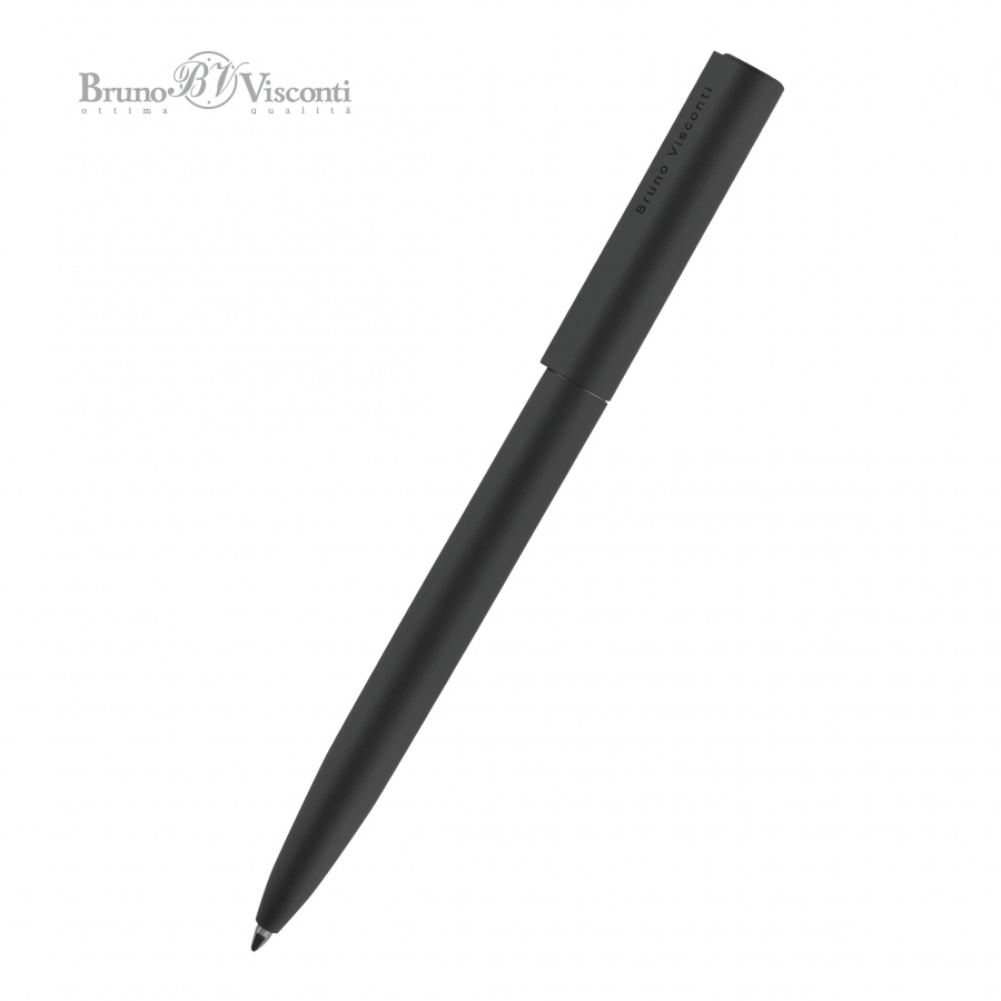 Ручка шариковая автоматическая BrunoVisconti Torino 1мм. синяя, черный корпус 20-0382-09/5