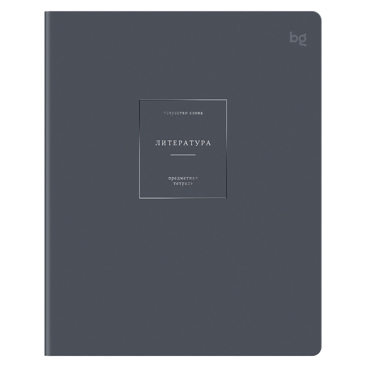 Тетрадь предметная 48л. БиДжи Color object Литература, линия, обложка soft-touch 09162