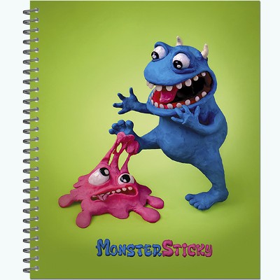 Тетрадь 48л. клетка на спирали Политехнология MonsterSticky 3104-48