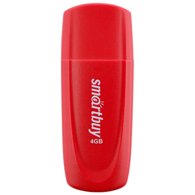 Флэш-драйв Smartbuy Scout 4GB USB 2.0 красный корпус SB004GB2SCR
