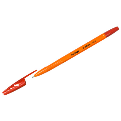 Ручка шариковая Berlingo Tribase Orange красная 0,7мм. 70913
