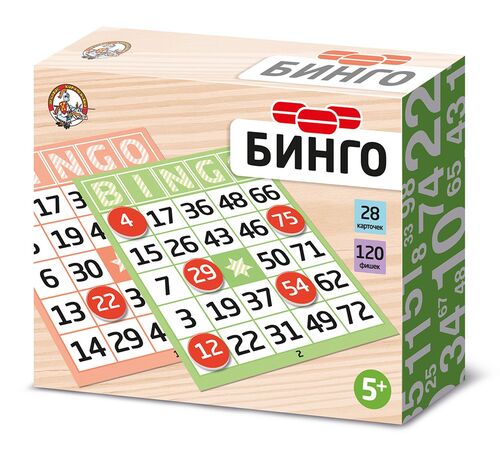 Настольная игра. Бинго (картонные фишки) Десятое королевство 04209