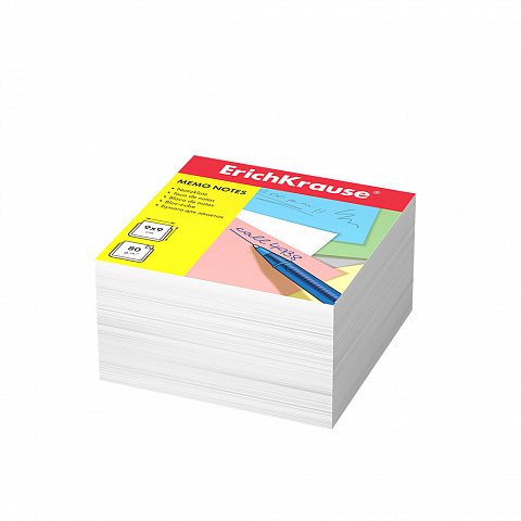 Блок для записей 90х90х50 мм. ErichKrause белый  2717