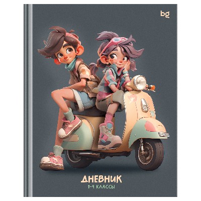 Дневник школьный 1-4 классов BG Happy together. Твердая обложка. 64623