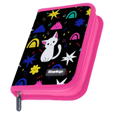 Пенал-книжка Berlingo Funny colors 200х140х40мм. без наполнения, допол. откидная секция PK-EXM-1019