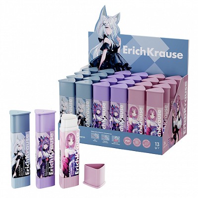 Клеящий карандаш 8гр. ErichKrause Prism Manga 63165