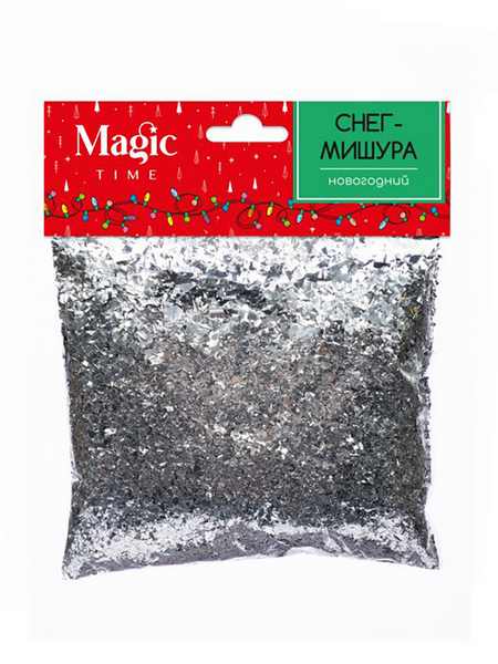 Новогодний Снег полипропилен, 80 грамм в упаковке 3х15х23,5см 92277 Феникс-Презент 