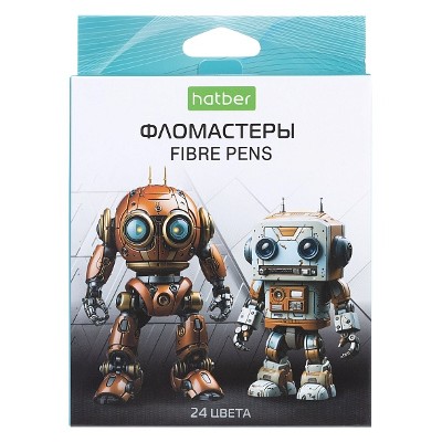 Фломастеры 24цв. Хатбер ECO Робо 084605