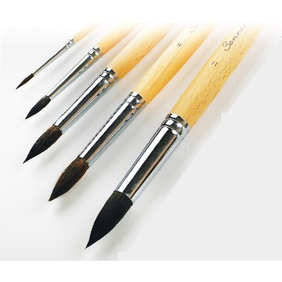 Кисть Сонет белка №7 круглая, короткая ручка 211207