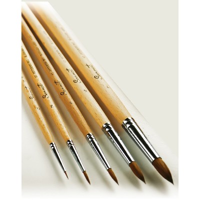 Кисть Сонет колонок №0 круглая, короткая ручка 111200