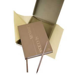 Ежедневник А5 136л. недатированный BG Mindset. Caramel в подарочной коробке обложка soft touch 66875