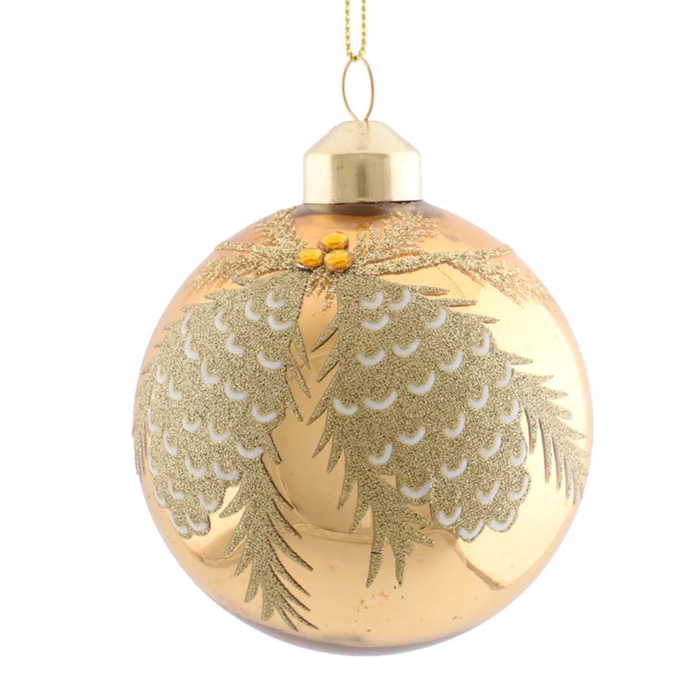 Украшение новогоднее из стекла Шар 8x8x8см 90850 Феникс-Презент