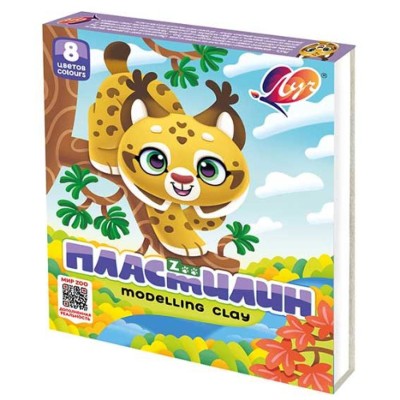 Пластилин 8цв. 120гр. Луч Zoo 29С 1720-08