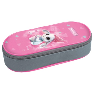 Пенал корпусный Berlingo Dreamy Bunny 220х90х45мм. без наполнения, 1 отдел, полиэстер EXM-1111
