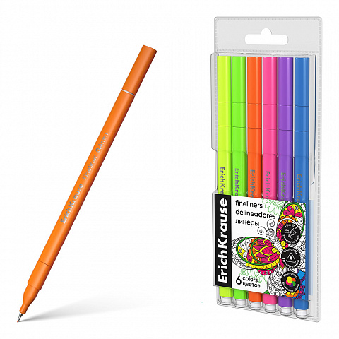Линеры 6цв. набор ErichKrause Art Spirit Neon 62953