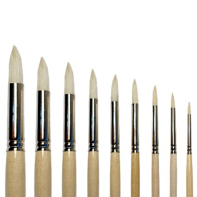 Кисть Сонет щетина №1 круглая, длинная ручка DK10019/01