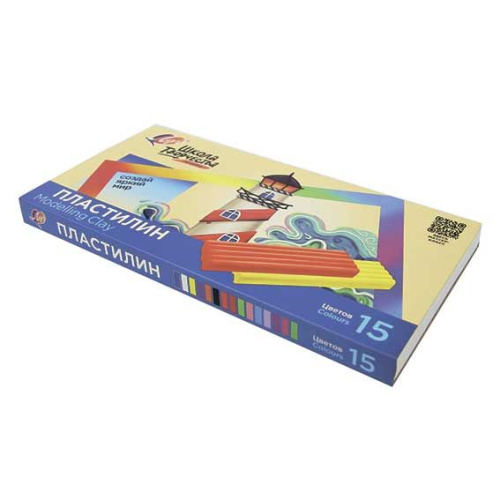 Пластилин 15цв. 300гр. Луч Школа творчества 29С 1764-08