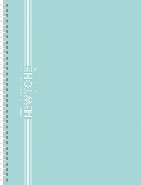 Тетрадь А4 80л. клетка, на спирали Хатбер NEWtone Pastel Зеленый нефрит 091967