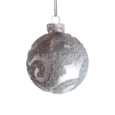Украшение новогоднее из стекла Шар 8x9x8см 93189 Феникс-Презент