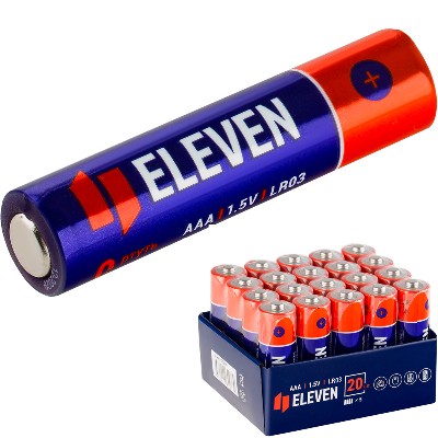 Батарейка Eleven AAA LR03 алкалиновая 1шт. 376039