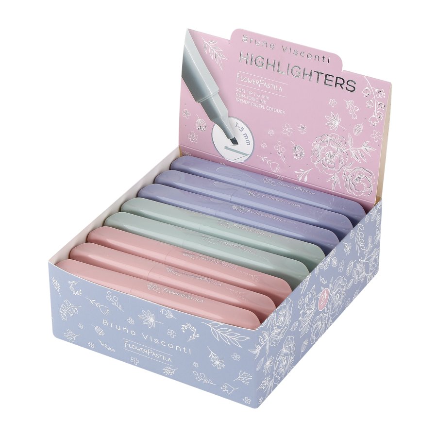 Маркер текстовыделитель BrunoVisconti FlowerPastila ассорти 22-0163