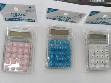 Калькулятор карманный Basir 8-ми разрядный, прозрачный зеленый КК-1020-4