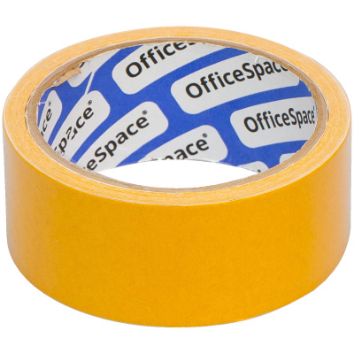 Скотч двусторонний 38мм.х10м. OfficeSpace полипропилен 48504