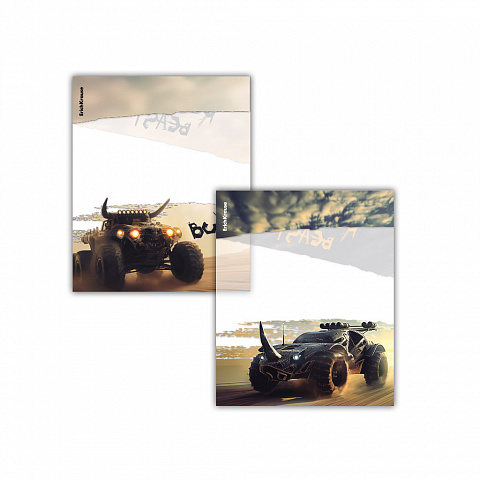 Обложки для тетрадей и дневников 12шт. 80мкм. ErichKrause Road Beast (212х347мм.) 63507