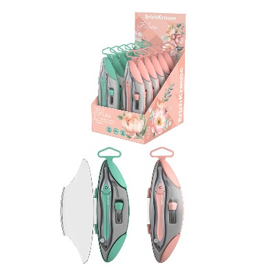Готовальня ErickKrause Pastel Bloom 2 предмета, пенал цвет ассорти 61431
