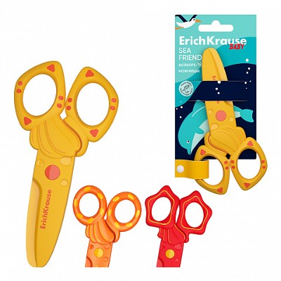 Ножницы пластиковые 120мм. ErichKrause Sea Friends 60867