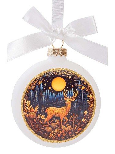 Украшение новогоднее из стекла Шар 2x9x8см 95605 Феникс-Презент