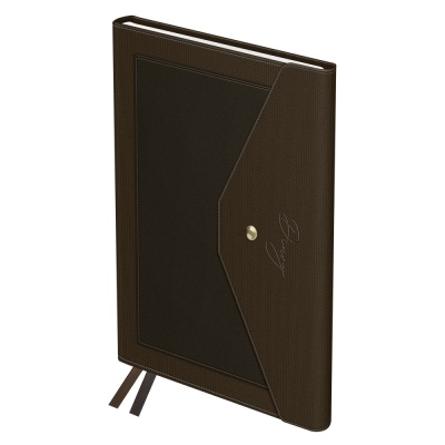 Ежедневник А5 136л. недатированный BG Clutch. Dark bronze, бронзовый, внешний карман 22785