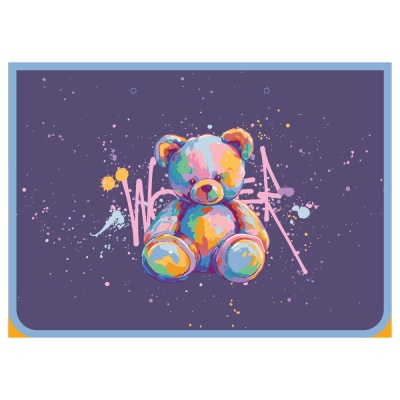Папка с ручками А4 ArtSpace Bear, пластик, на молнии, 1 отделение 15040005