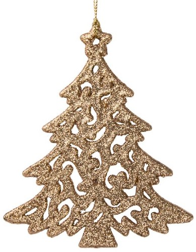 Украшение новогоднее Ёлочка резная 0,3х10х12см 89084 Феникс-Презент