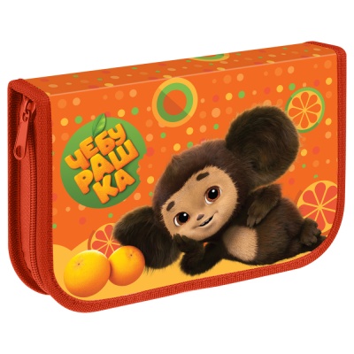 Пенал-книжка Мульти-Пульти Чебурашка 210х130мм. 1 отделение без наполнения, 2 откидных секции 53176