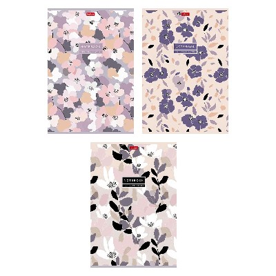 Тетрадь А4 96л. клетка Хатбер Soft-Touch Музыка цветов 093581